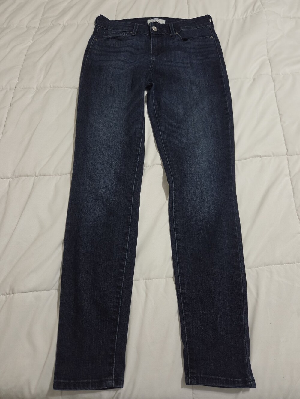 Levi's Denizen Mid Rise Skinny Jeans Dark Wash